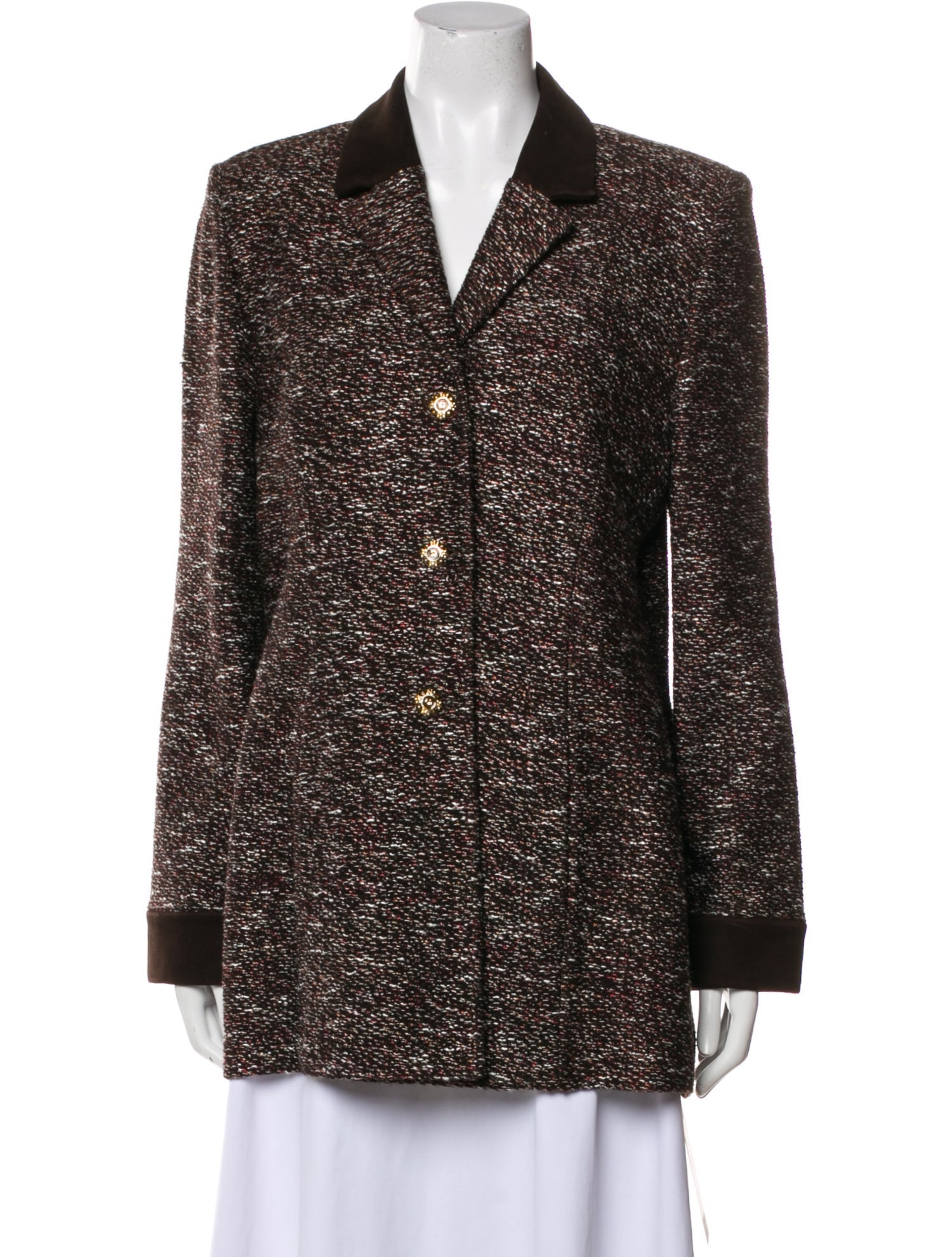 St. John Collection Tweed Pattern Blazer